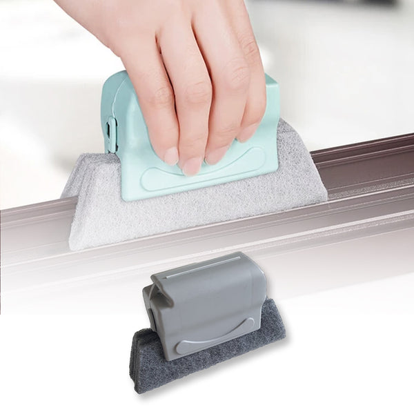 2-in-1 Groove Cleaning Brush Creative Window Cleaning Cloth Tool