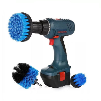 3pcs Drill Brush Set, Electric Car Washer Cleaning Brush Tool Kit